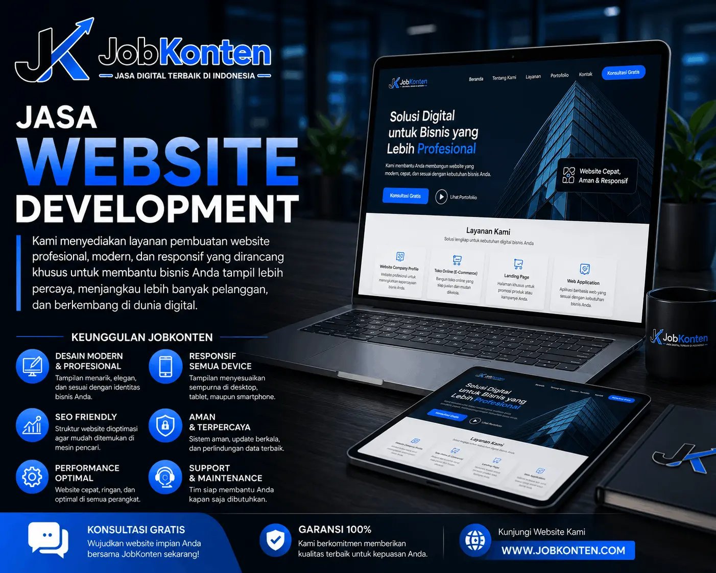 Jasa Web Development JobKonten