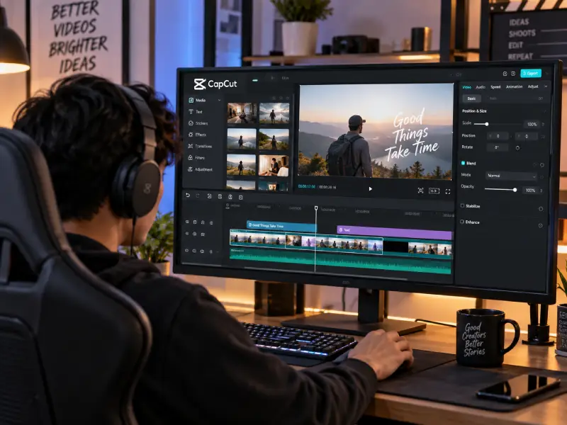 editing capcut JobKonten