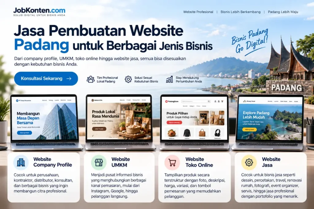 Jasa Pembuatan Website Profesional di Padang untuk Bisnis dan UMKM 1 jasa pembuatan website di padang